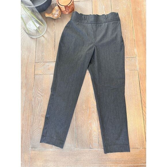 White House Black Market The Relaxed Ankle Pin Striped Paperbag Dress Pant Size - Picture 6 of 9